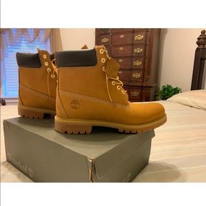MEN'S TIMBERLAND BOOTS 6 INCH WHEAT NUBUCK Sz 12